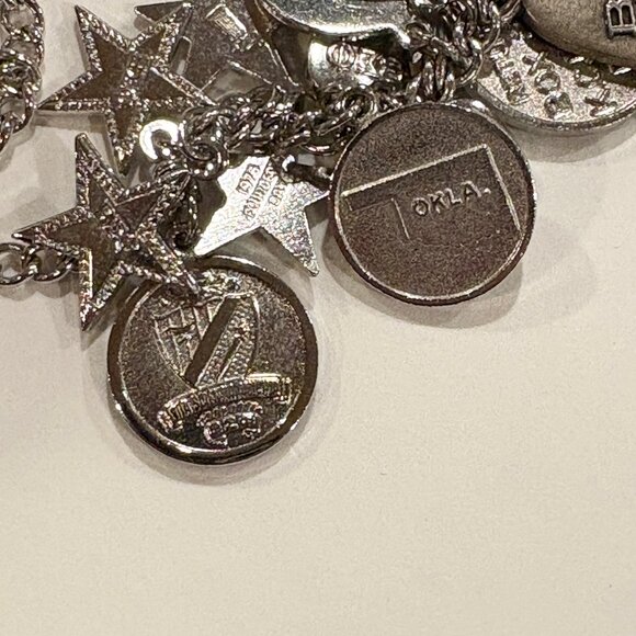 1970s Beta Sigma Phi loaded charm bracelet - Picture 7 of 7